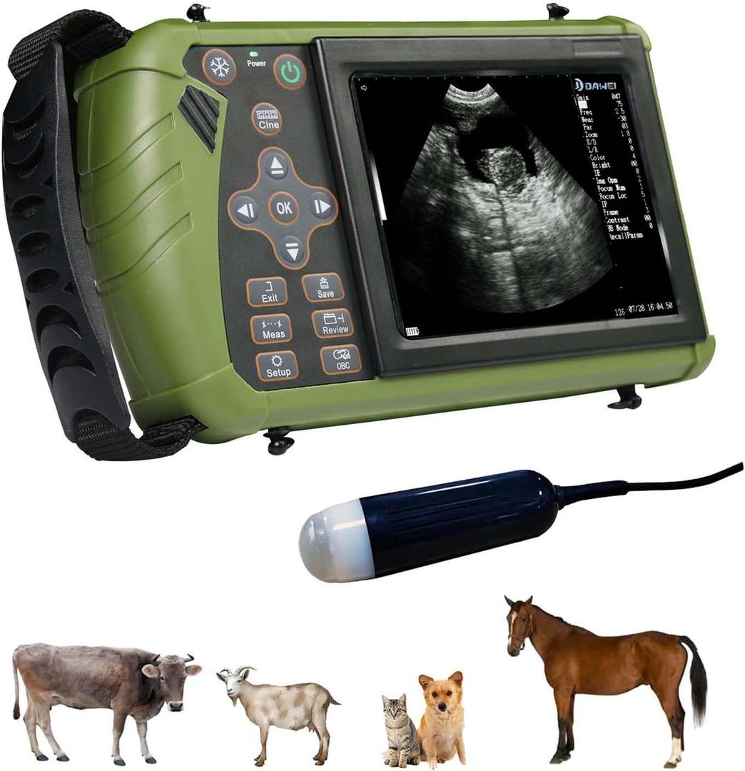 Vet Ultrasound Machine Portable Veterinary Handheld Scanner B-Ultra Sound with 3.5MHz Probe for pregnancy Pig,Sheep,dog,cat use