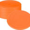 Orange Flying Disk Flyer for Outdoor Sports Lawn, 8"(Pack of 6) - Orange
