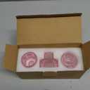 Vixdonos Pink Candlestick Holders Set of 3 Glass Candle Holders for Taper Candles,Pillar Candles and Tealight Candles