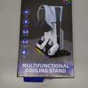 Dpofirs Dual Console Controller Charging Station, RGB Lighting Effect Stand for Headphone Stand Accessories (#1)