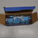 PUGAIQI Automatic Toilet Bowl Cleaner Tablets,Blue toilet seat, Descale & Deodorize, Septic-Safe, Continuous Cleaning, Fresh Scent, Drop-In Tank Cleaner effective to use Works with Toilets 50 Pack