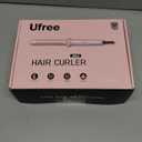 Ufree 5 in 1 Curling Iron with Ceramic Barrels (0.35"-1.25"), Curling Wand Set with Flat Iron Hair Straightener, Instant Heat Up, Dual Voltage Hair Curler, Gifts for Women, Pink