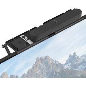 No Drill Soundbar Mount TV Top Shelfs for Most of Small Soundbars Up to 15Lbs Floating Sound Bar Shelf Above TVs - Protective TVs Soundbar Shelf Bracket for Samsung, Vizio, Sony, LG Sound Bar TV Mount