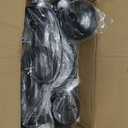 QAREHL Farmhouse Chandelier 6 Light Black Chandeliers for Dining Room Lighting Fixtures Hanging, Kitchen Island, Rustic Industrial Iron Chandeliers for Foyer, Living Room, Bedroom