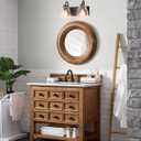 ALICE HOUSE 13" Vanity Lights with Seeded Glass,2 Light Wall Sconce Lighting, Brown Bathroom Lights Over Mirror, Farmhouse Bathroom Lighting, ETL Listed, AL9081-W2