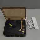 CD Player with Speakers Bluetooth Nostalgic Retro Portable CD Players for Home Wood Music Player FM Radio for HomeWired and Remote Control-Walnut Brown