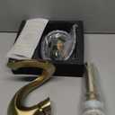 Elegant Alien Brushed Nickel Bathroom Sink Faucet Single Hole, AUU Waterfall Vanity Sink Faucet Solid Brass, Single Handle Basin Tap with Pop Up Drian & Deck Plate