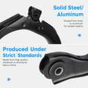Front Upper Control Arms w/Ball Joints for 02-09 Chevy Trailblazer GMC Envoy XL XUV Isuzu Ascender Bravada Saab 9-7X Buick Rainier Suspension Kit K6664 K640293 K640294, 4 PCS