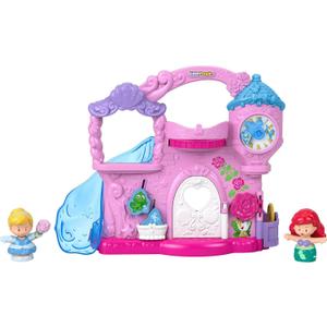Fisher-Price Little People Toddler Toy Disney Princess Play & Go Castle Portable Playset for Pretend Play Kids Ages 18+ Months