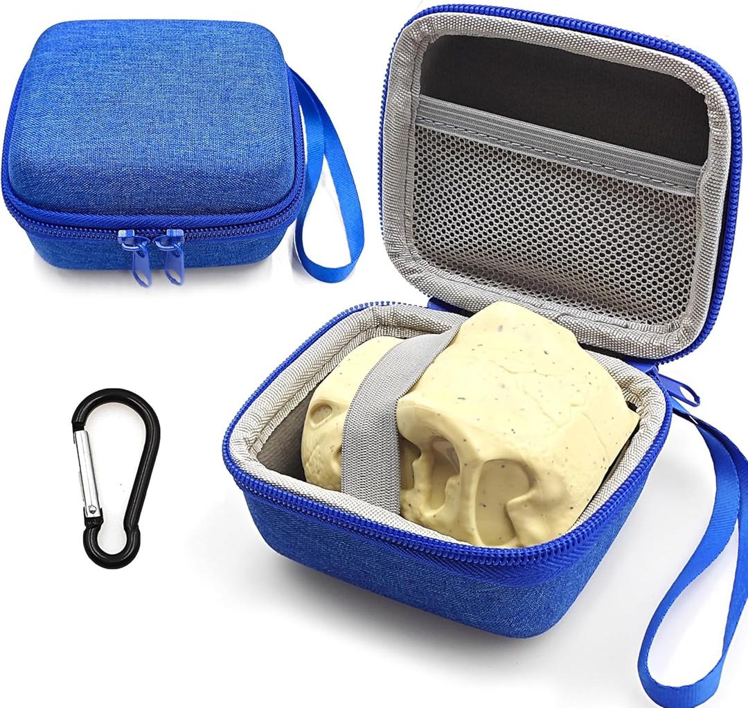 Hard Case for Bitzee Jurassic World Interactive Dinosaur Toy with Carabiner, Protective Case Compatible with Bitzee Interactive Digital Pet (Blue)