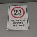 Race Car 21st Birthday Decorations for Men, 8x11 Wooden Sign with Stand, Room Decor F1 Fast Birthday Decor