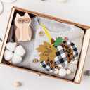 Winlyn 24 Sets Fall Pumpkin Crafts DIY Ornaments Decorations Kit - Maple Leaf Foam Stickers Arts and Crafts for Kids Thanksgiving Halloween Party Classroom Activities