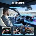 2026 Upgraded Wireless CarPlay Adapter for Apple iPhone, Plug and Play, Fast Auto-Connect, Realtek 8730E Chip Stable & No Latency, Wired to Wireless Adapter with USB-A/Type-C Port Gray-CT (CT106)