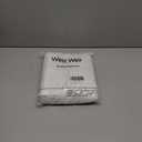 WestWeir Lace Curtains 63 inch with Scalloped Edge & Floral Vine Design, Lace Sheer & Light Weight for Filtering & Privacy, Shimmering Pearly Decorations (55" Wx 63" L, White) Set of 2