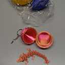 4 Pcs Mini 3D Printed Dragon Eggs with Dragons Inside, Articulated Crystal Dragon in Dinosaur Egg, Birthdays, Halloween Decorations Indoor Outdoor for Girls Boys (MINI-YS)