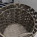 2 Baskets with Handles,Sizes 14"W x 13"L, 12"W x 11"L