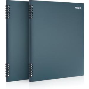 Oxford Stone Paper Notebook, School Notebooks, Journal for Writing, 81/2" x 11", Blue Cover, 60 Sheets, 2 Pack (161646)