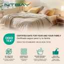 NTBAY Queen Pillowcase Set - 4 Pack Brushed Microfiber 20x30 Pillowcases - Soft, Wrinkle-Free, Fade-Resistant, Stain-Resistant, Navy Blue Pillowcases with Envelope Closure - 20x30 Inches, Navy Blue