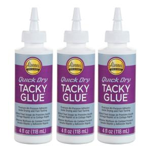 Aleene's Quick Dry Tacky Glue, 4 FL OZ - 3 Pack, Multi