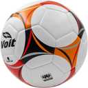 Voit Quantum Soccer Ball Size 5 - Premium PU Hybrid Match Ball with Abrasion-Resistant Cover - All-Surface Liga MX Soccer Balls for Grass or Turf - Play Like a Pro with Orange/Red/Black Soccer Ball