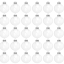 FUNSUEI 30 PCS 3.15 Inch Clear Plastic Christmas Ornaments Balls for Crafts Fillable, Fillable Christmas Ornaments Balls, Halloween, Birthday, Wedding, Craft Decor