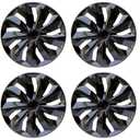 Hubcap Wheel Cover Replacement R14 Hub Caps Universal Wheel Rim Cover ABS Material Exterior Accessories for Car Truck SUV -Set of 414-inchBlack
