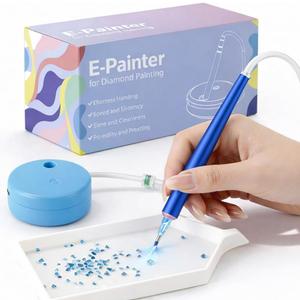 Electric Diamond Painting Pen Vacuum Drill Tool Kit, Diamond Art Pens No Wax Needed with Accessories, Storage Case, Dot Painter Vacuum Pen for Diamond Painting Art Electric Pen for Adults (Blue)