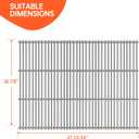 1Pack 7MM Stainless Steel Grill Cooking Grid Grates Replacement Parts for Charbroil 463420508, 463420511, 463436214, 463440109 for Thermos, Master Chef, Backyard Gas Grill