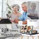 16 Inch Smartphone Screen Magnifier 3D HD Foldable Amplifier Phone Stand with Adjustable Angle Gift for Mom Dad Family Portable Universal Enlarger Movies Gaming Video