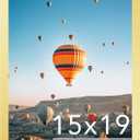 JCJMY 15x19 Picture Frame Gold for Poster Photo Picture, Horizontal and Vertical Formats for Wall Hanging, 15 x 19 Wall Gallery Poster Photo Frame for 15 by 19 Photos Posters, Gold
