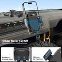 Phone Mount Holder for Ford Bronco 2021 2022 2023 2024 2025 2026 2/4 Door, Phone Mount for All Mobile Phones, OEM Screws Dash Mount Install, for Ford Bronco Accessories (Not for Bronco Sport)