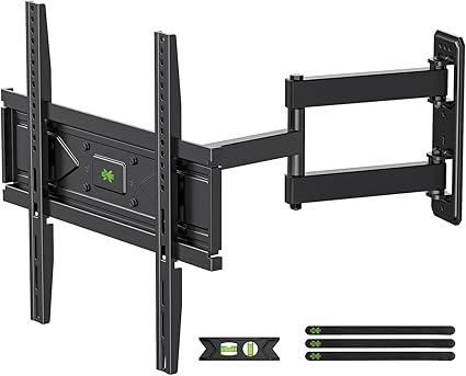 USX MOUNT Full Motion TV Wall Mount for Most 26-60 inch TVs up to 80 Lbs, Wall Mount TV Bracket with Articulating Swivel Tilting, Single Stud TV Mount, Max VESA 400x400mm, XMM904