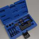 Professional 13-Piece Motorcycle Chain Breaker Tool Kit with 3 Anvils, Steel Pins, Riveter, Carrying Case for Bikes, ATVs