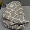 Ironing Board Cover and Pad 18"x54" Extra Thick Natural Cotton Scorch & Stain Resistant Iron Board Cover Extra large Iron Board Cover with Fasteners Heavy Duty Heatproof Elastic Edge Geometric