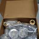 Kingston Brass KF110 Proseal Three Handle Center Tub and Shower Valve, Polished Chrome 8 x 2.38 x 2.38