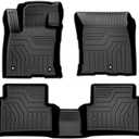 Mixsuper Custom Fit Floor Mats for Ford Bronco Sport 2025 2024 2023 2022 2021, All Weather Floor Liners Front and Rear Row Set Black