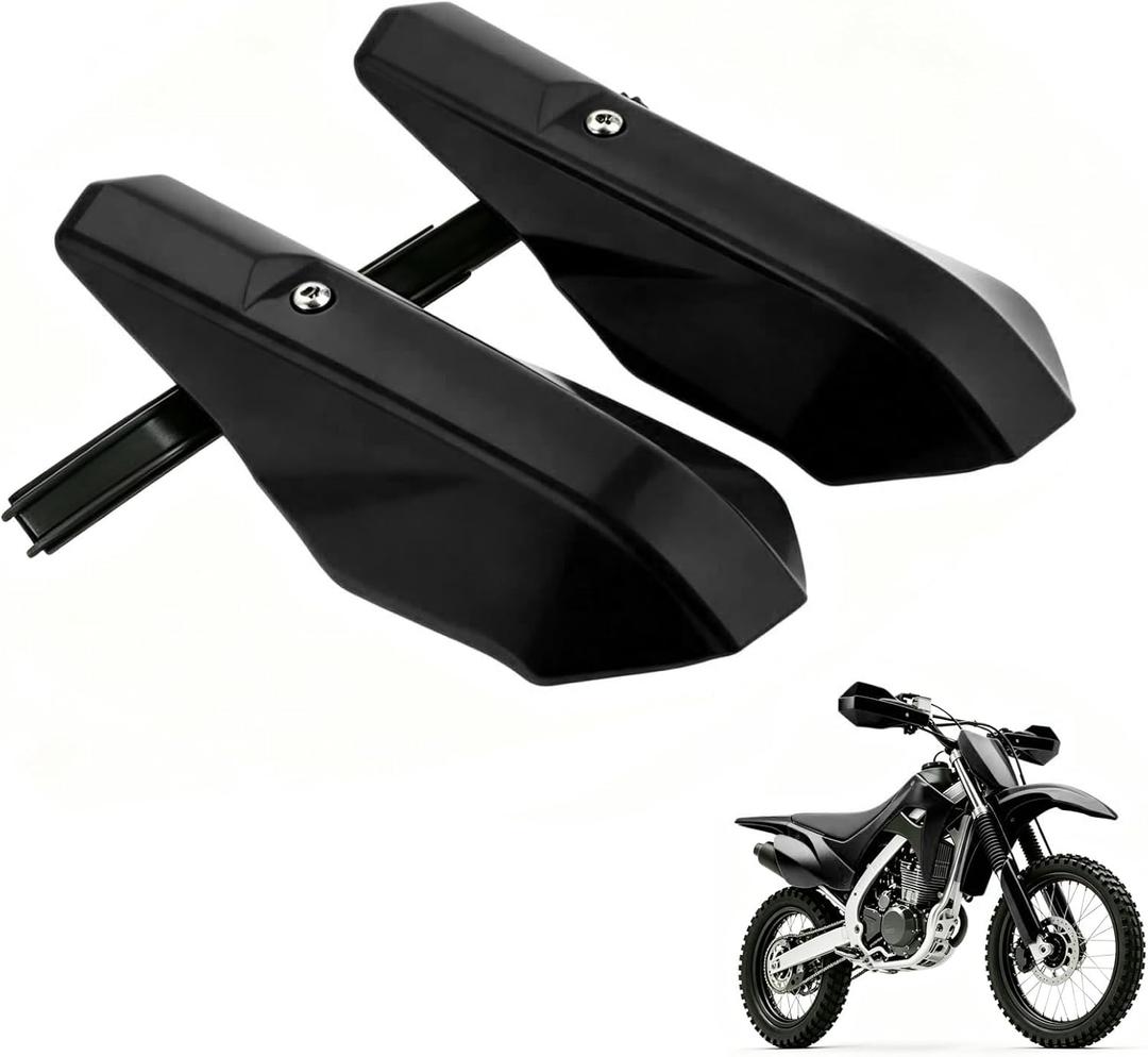 Universal Motorcycle Handlebar Protection Hand Guards Handguards Handle Protector Protective Gear 7/8" 22mm and 1 1/8" 28mm for CRF110 CRF50 CRF125 XR100 CRF80 XR70 Dirt Pit Bike ATV (Black)