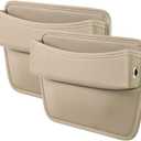 Car Seat Gap Filler Organizer for Mercedes Benz GLE C167 GLE 350 e 350 450 4MATIC 2020-2024, Leather Front Seats Storage Box Automotive Trays Bags Side Pocket Interior Accessories,D (normal)