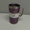 STANLEY Everyday Camp Mug | Drink Through Lid | Cup for Coffee, Tea and Drinks | Insulated Stainless Steel Coffee Mug | BPA-Free (24 Ounces, Wisteria Shine)