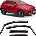 Voron Glass in-Channel Extra Durable Rain Guards for Chevrolet (Chevy) Trax 2014-2022/Buick Encore 2013-2022, Window Deflectors, Vent Window Visors, 4 Pieces - 220120