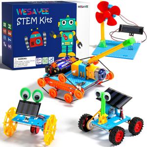 STEM Kits for Kids Crafts Ages 8-10, Solar Robot Kit STEM Building Toys for Ages 8-13, Engineering Science Experiments for Kids Age 8-12 Robotics, Arts and Crafts for Boys Girls Gifts 8 9 10 12-14
