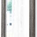 AAZZKANG Mirrors for Wall with Wooden Frame Rustic Wall Mirror Rectangular Decorative for Bedroom Bathroom Living Room Entryway Hanging (16"L x 12"W, Dark Gray)