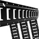 E Track Tie Down Rail Kit - 4' (4 Pack) - 6,000lbs Break Strength - Black - Heavy Duty E Track Rail for Securing Cargo, Motorcycles, Bikes, Trailers