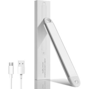 1 Pack Under Cabinet Lights Motion Sensor Closet Lighting Always-on LED Closet Lights Wireless USB Charging,LED Rechargeable Light Bar Night Light for Wardrobe, Kitchen, Stairs