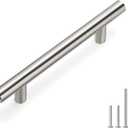 Homdiy 15 Pack Brushed Nickel Cabinet Pulls - Modern Handles for Drawers and Doors, Stainless Steel Hardware