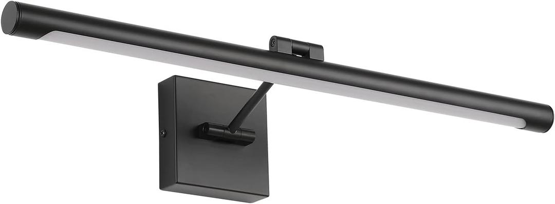 Joosenhouse LED Picture Light Fixtures Black 24.4 Inches Modern Black Art Display Light for Picture Frame Artworking led Picture Frame Lights for Paintings 14W(70W Eqv) Hardwired Connection 3000K (Non-Dimmable 24.4" Long)