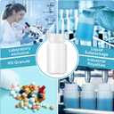 Pinkunn 20 Pcs Plastic Sample Bottles 4oz/ 125ml Laboratory Grade Polypropylene Wide Mouth Reagent Bottles Clear Liquids Storage Containers with Lids Leak Proof Containers for Lab Classroom