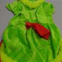 Glitopper Christmas Dog Costume Red Green Dog Outfit Lime Green Pet Outfit Velvet Furry Pet Costume Cosplay Christmas Dogs and Cats Clothes for Holiday Party Favors(Large)