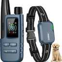 Dog Shock Collar - 4500FT Dog Training Collar with Remote, IPX8 Waterproof Electric Dog Collar with 4 Training Modes, Security Lock, Rechargeable eCollar for 10-120lbs Dogs(Bright Blue 1 Pack)