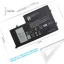 TRHFF P39F P49G Notebook Battery for Dell Inspiron 14 15 5000 15-5547 5547 5548 5545 5542 5447 5445 5448 DFVYN P39F 58DP4 VVMKC Latitude 14 3450 15 3550 0PD19 1V2F6 1WWHW 5MD4V P51G Laptop
